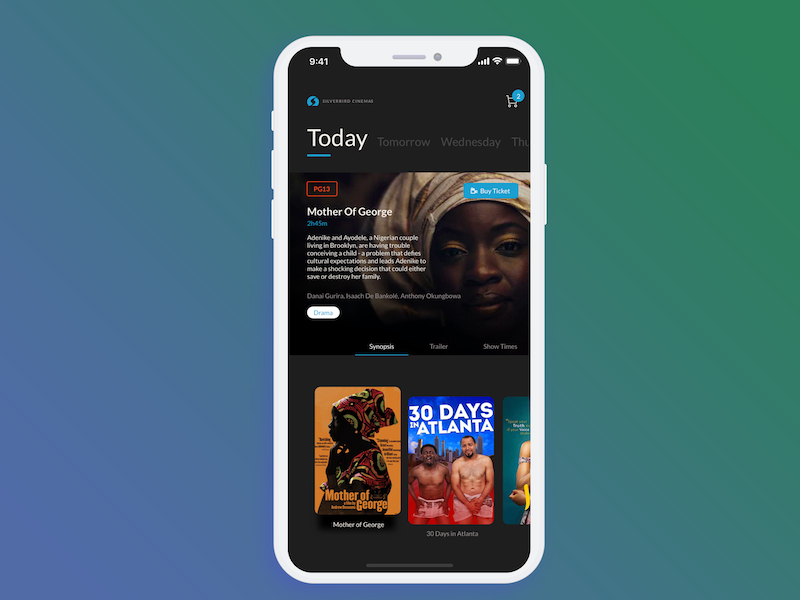 Cinema App UI cinema iphone iphone x ios ios app user interface interface app mobile ui design ux ui