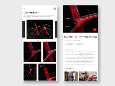 2019 Trek Madone SLR - Review App app design bicycle concept design graphic design review app trek app ui ui design ux design