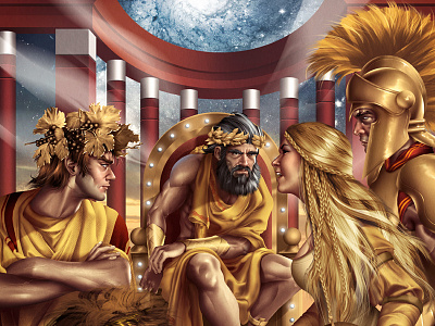 The Gods Consilium apolo ares bacus gods hermes greek olympus lusíadas venus