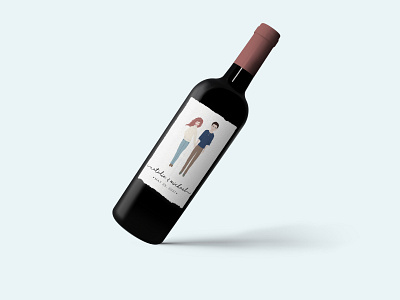 Wine Label illustration wine