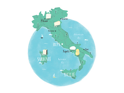 Made in Italy: Cheese cheese gorgonzola italia italy map mozzarella parmigiano reggiano pecorino rome sardinia scamorza sicily