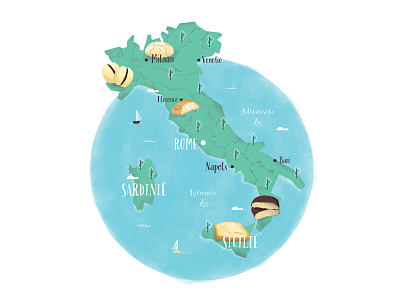 Biscotti biscotti biscuit biscuits cookie cookies food illustration italia italy map textures