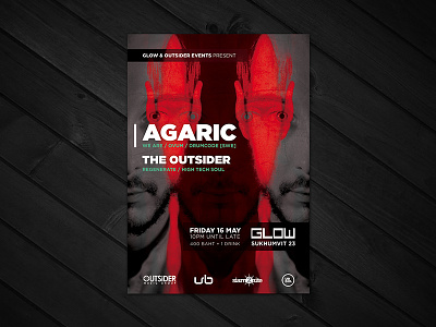 Flyer: Agaric @ Glow 2013 flyer poster techno