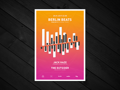 Flyer: Berlin Beats Jan 2017 bangkok berlin flyer poster techno