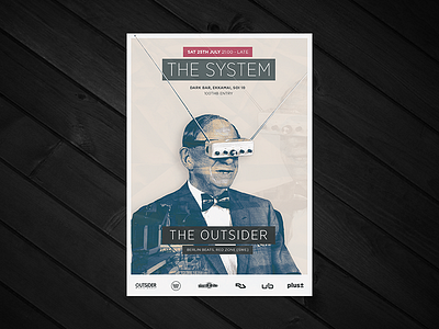 Flyer: The System 01 bangkok flyer london poster techno