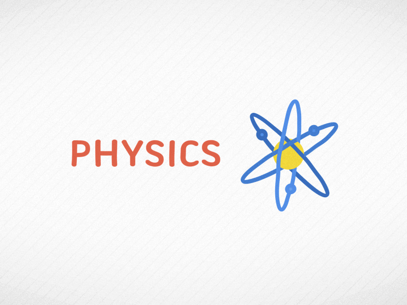 Physics! 2d animation diagrams graphs motion physics type