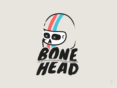 Bone Head 2d character design helmet illustration motorbikes skull