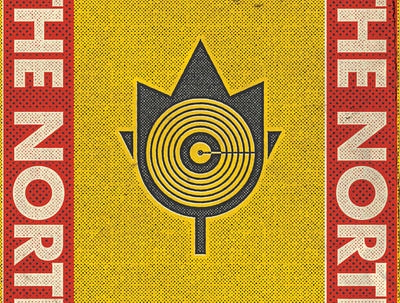 The North | Industrial Canada Modern artwork branding concept design graphic design illustration logo