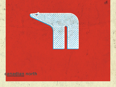Canadian Dammit | Industrial Canadian Modern artwork branding character concept design graphic design icon illustration logo logos modern n north type
