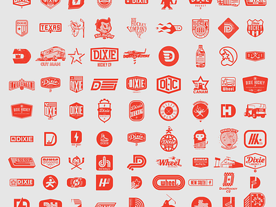 Dixie logo compilation 02 artwork branding character design design graphic design hockey illustration logo typography vector