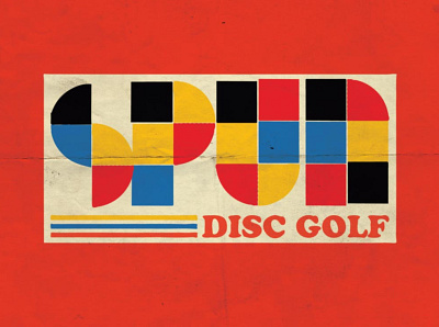 spun dg 1980 80s branding concept design disc golf golf graphic design icon illustration logo logos retro vector vintage