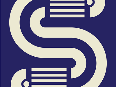 Just an S artwork concept design graphic design illustration lines logo shapes typography