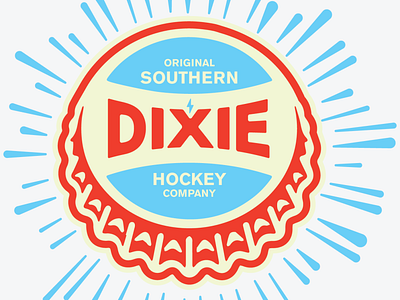 Dixie Hockey Cap artwork branding concept design graphic design icon illustration logo typography vector