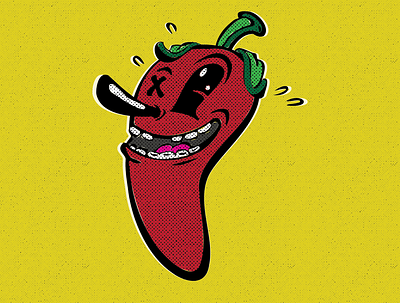 Pepper @bendindustries artwork branding character design concept design graphic design hot illustration logo package design pepper sauce