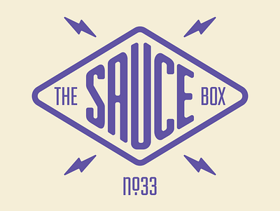 The Sauce Box - 1 color artwork branded branding concept design graphic design icon illustration logo type typeface typography
