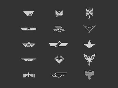 Flock of Eagles | @bendindustries animals artwork birds birds of prey branding concept design eagles graphic design illustration logo nature odr outdoors wildlife