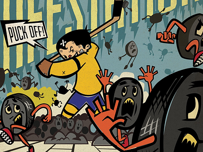 Kid Hockey | Puck Off! cartoons character design comics hockey illustration puck