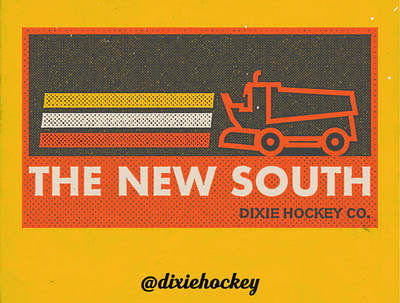 Dixie Hockey Co | The New South apparel artwork branding concept design graphic design hockey illustration logo logos package design