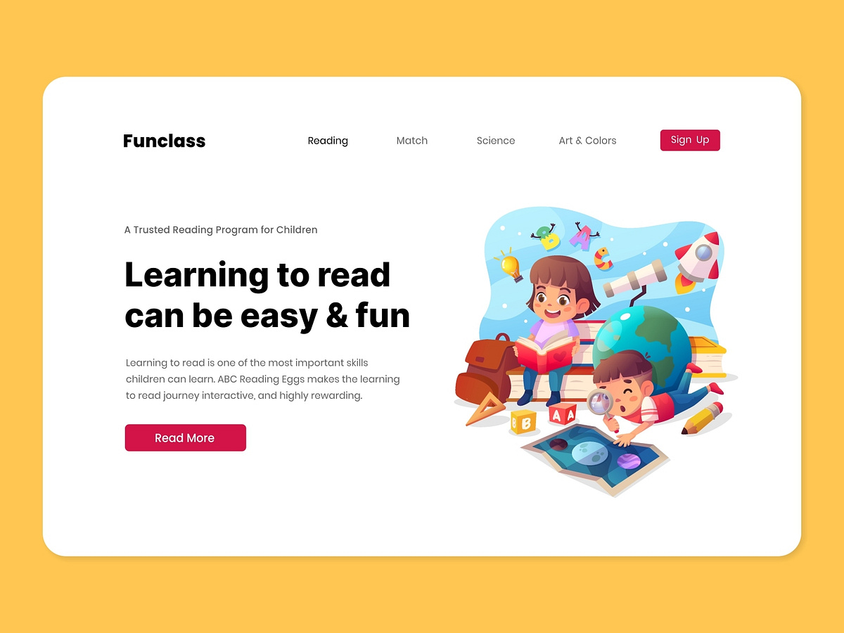 Funclass - Online Learning Platform for Kids by Mohammad Febri