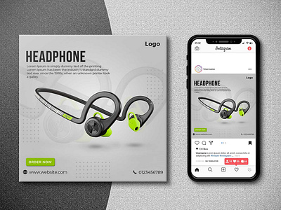 SOCIAL MEDIA HEADPHONE BANNER