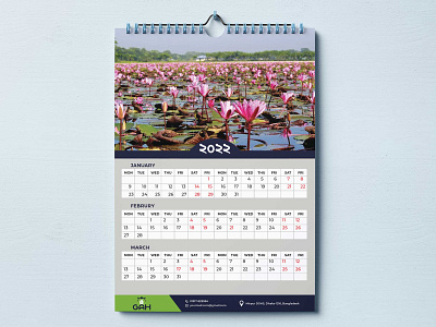 Wall Calendar Template 2022