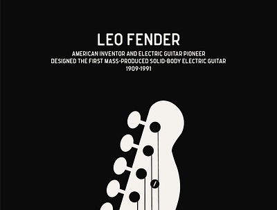 STEM Heroes 2021 | Leo Fender engineering fender guitar illustrator innovation minimalism music music art science stem