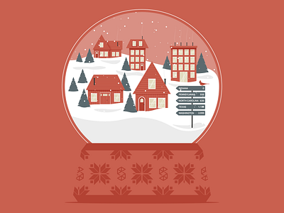 Snowglobe and Pattern Illustration for Studio Science