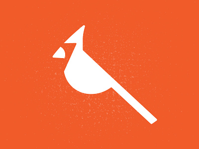 Minimalist Cardinal bird cardinal icon minimalist shapes sillhouette