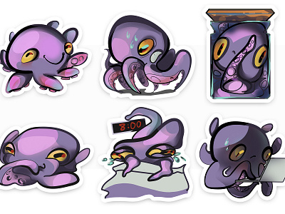 Octopus stickers