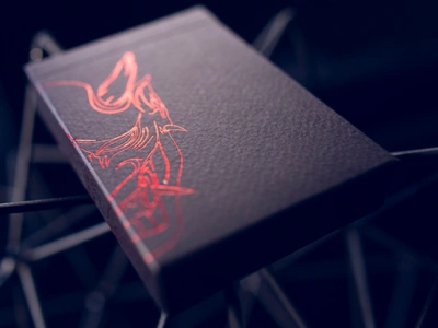 Hannya V2 Playing Cards branding elegant illustration label minimalist modern monoline packaging packagingdesign playingcard