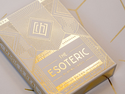 The Esoteric Playing Cards branding elegant illustration minimalist modern packaging packagingdesign playingcard typography vintage