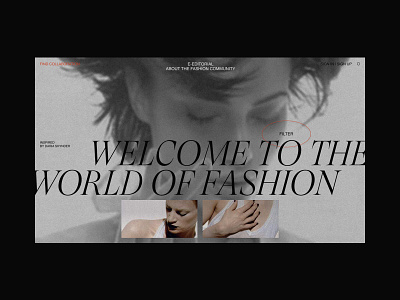 E-editorial branding fashion fashion design interface minimal typography ui ux web website