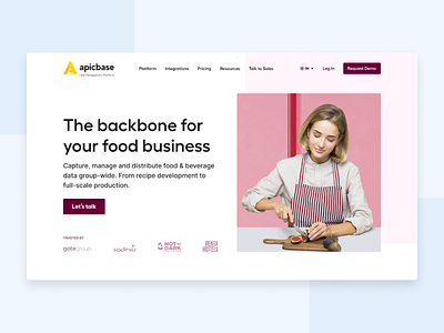 Restaurant management software landing page design header landing landing page logo menu new restaurant ui ux web web design