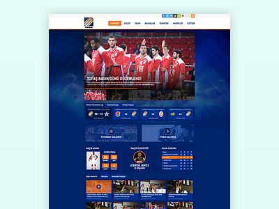 TOFAS Basketball Club Webdesign basketball design fixture new table1 ui ux web