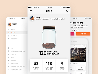 Coffee Shop App app coffee coffee app shop ui design ux design