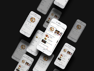 Food app Concept app design food food app list new ui ui design ux ux design