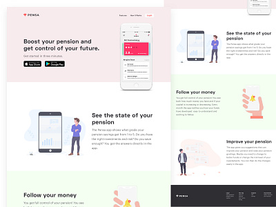 App Landing Page app app landing design finance icons landing landing page money pension sketch typograpy ui ux web web desing