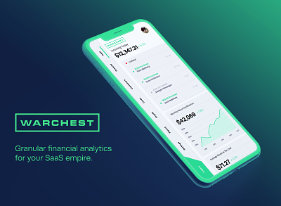 Warchest - Financial Analytics Concept app design brand identity branding branding design figma fintech product design ui ux ui design