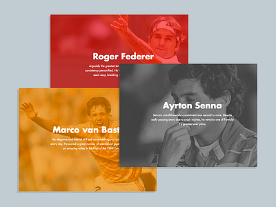Sport idols futura idols responsive sport ui user interface website