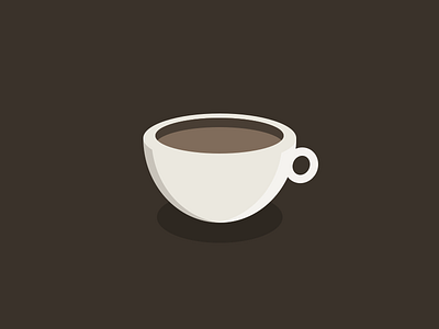 Cappuccino brown cappuccino cup flat illustration uisnack