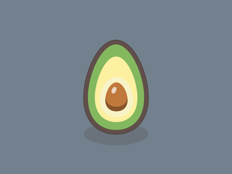 Avocado snack green healthy food fruit illustration avocado