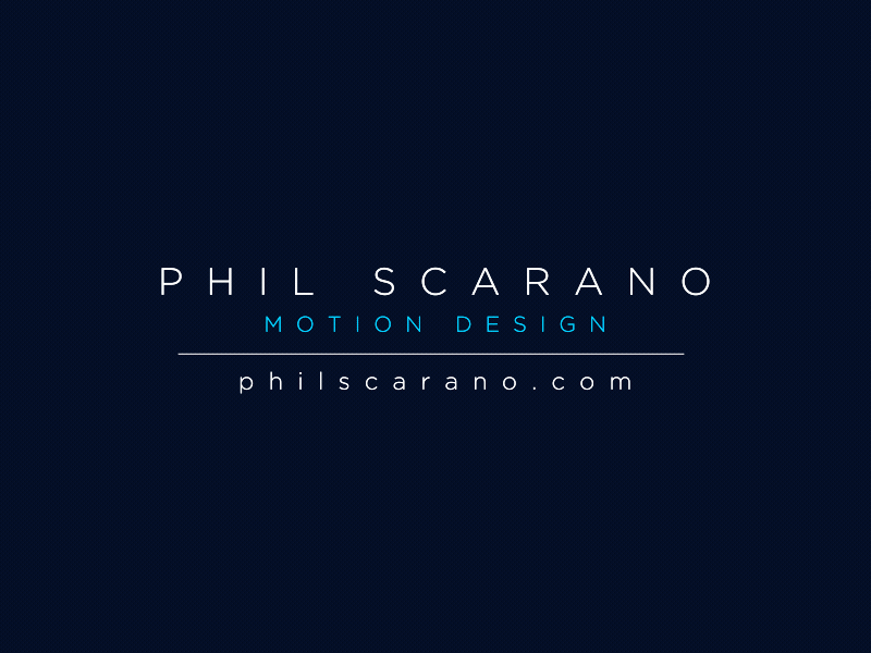 Phil Scarano - Motion Design 2d animation after effects animation glitch illustrator