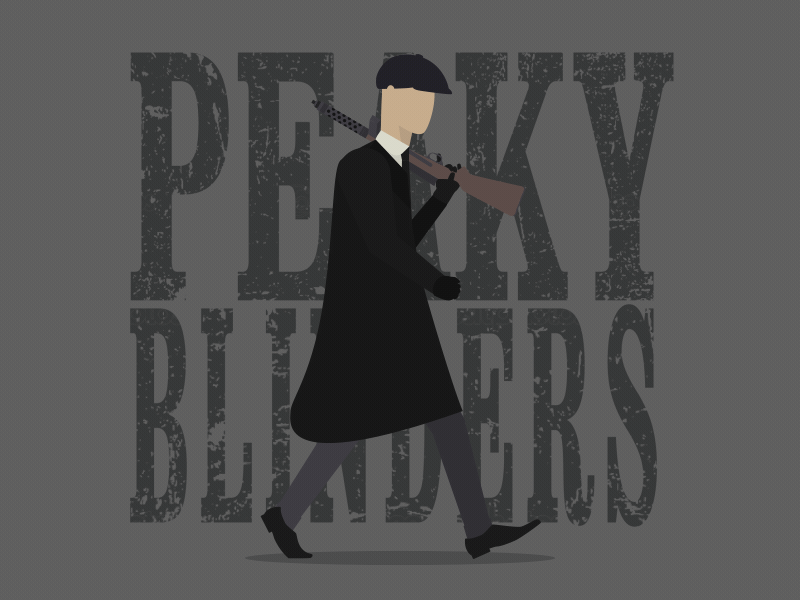 Walk Cycle: Peaky Blinders 2d animation after effects animation character animation illustrator walk cycle