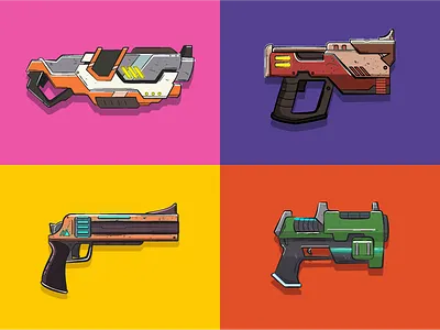 Final Space - Guns fan art final space gun illustration illustrator vector