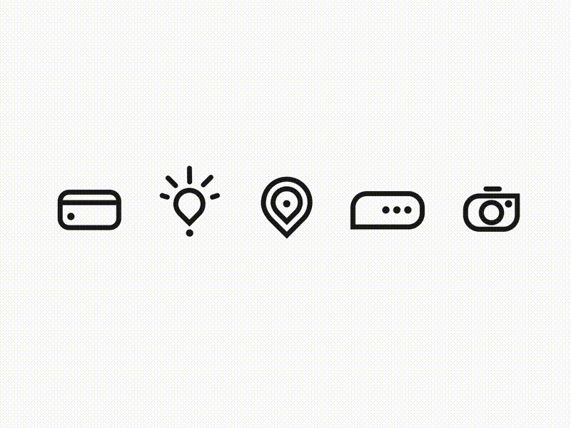 Icon set animation by Noam Locker on Dribbble