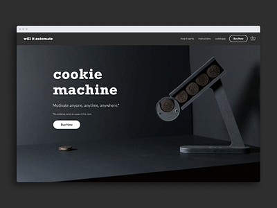 Cookie Machine E-commerce website