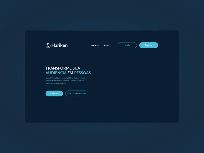 Animated Landing Page
