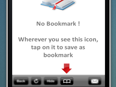 No bookmark ! book bookmark icon iphone ui