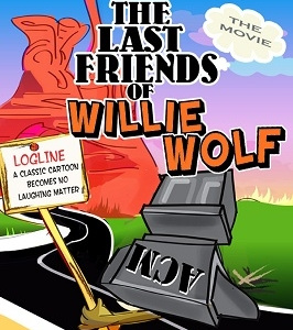 Willie Wolf Movie Cover acme. cartoons book cover illustration movie cover