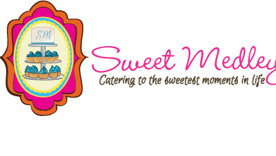 Sweet Medley cake logo cupcake logo logo